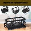 WangCai Stainless Steel Kitchen Sink Caddy, Self-Draining Sponge Holder with