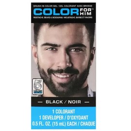 Color For Him Lot 10 Color For Him Brush In Color Gel Mustache Beard & Sideburns Color BLACK