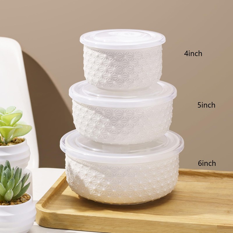 Mosuji 10 oz Set of 4 Oven-Safe Porcelain Ramekins with