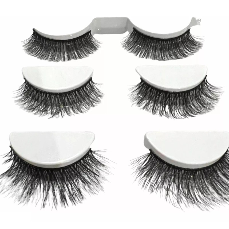 NUUDDEA Kit Pestañas Postizas Magnéticas 3d Con Delineador De Ojos