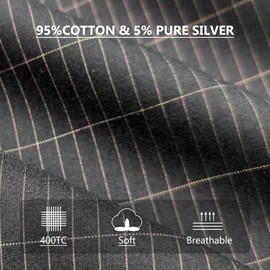 GETREE Earthing Grounding Sheets King Size(Black), Cotton and Silver Fibre for Improved Sleep & Wellness (Black, King(78 * 80 * 15 inch))