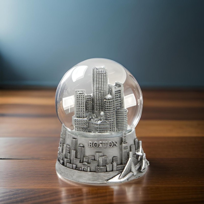 Boston Silver Snow Globe 65mm