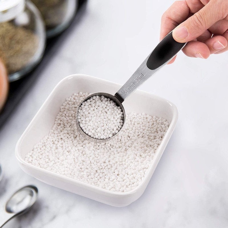 EDELIN Measuring Cups and Magnetic Measuring Spoons Set, Stainless Steel