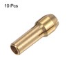 HARFINGTON 10pcs Brass Collet 2.4mm Brass Drill Chucks Mini Electric