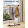 Whitmor Deluxe Adjustable Garment Rack - Rolling Clothes Organizer -