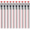 Gebildet 10pcs 7mm 3V-6V-12V-24V-230V/1A Pre-Wired Mini Push Button, SPST Nomal