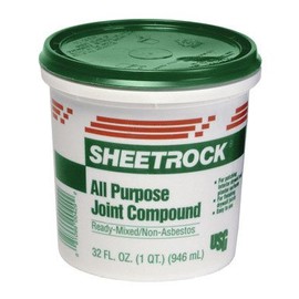 USG Sheetrock Joint Compound, All Purpose, White, 1.75 pt.