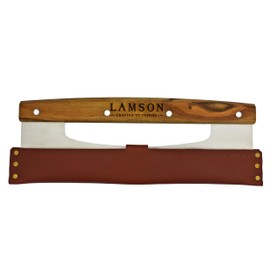 Lamson 14" Pizza Cutter and Rocker with Solid Walnut Handle