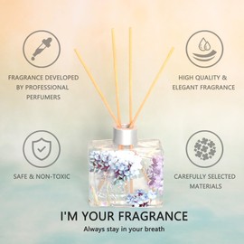 Classic Reed Diffuser Lavender Scent/3.4oz(100ml)/1 Pack/Fragrance Scent Essential Oil Stick Diffuser Set for Home Bedroom Bathroom Christmas Fall Décor