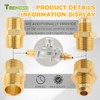 TEENGSE 1/2" Natural Gas and Liquefied Interchange Pressure Regulator, Natural