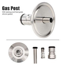 Gas Lock Post Adapter 1.5in Clamp to Ball Connector Brewing Accessory Brewer Fitting Solderless Design Brewing Accessory Brewer