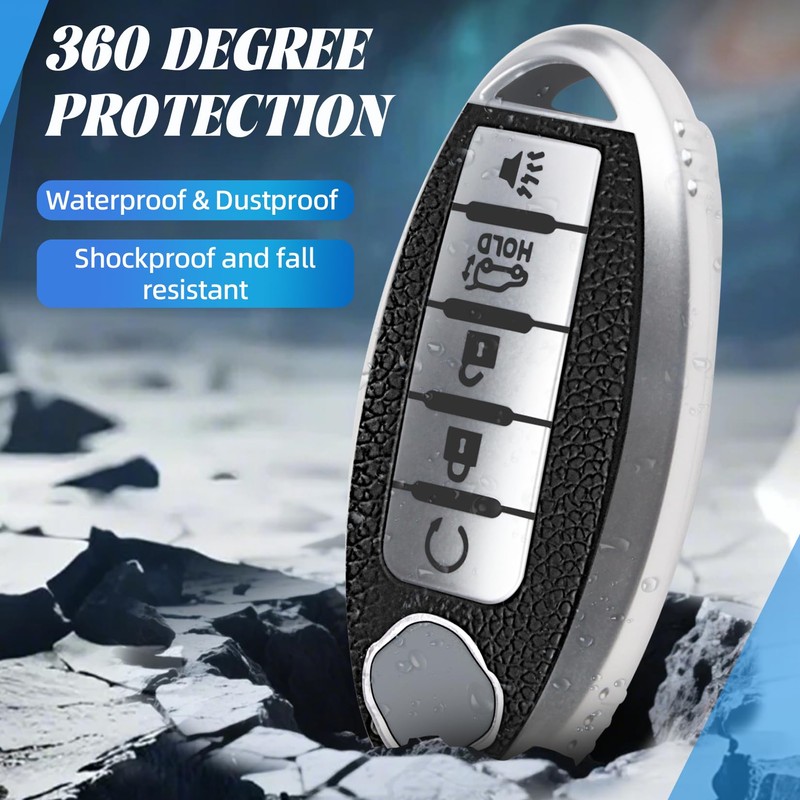 MILD EAST for Nissan 4/5 Button Key Fob Cover, Premium