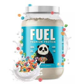 Panda Supps Fuel Premium Whey Casein Collagen Protein Blend 25 Serving 9 Flavors - Fruity Cereal