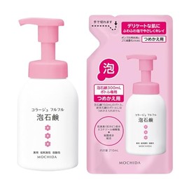 [Main Body + Refill] Collage Full Fluffle Foam Soap, Pink, Main Unit 10.1 fl oz (300 ml) + Refill 7.4 fl oz (210 ml), Delicate Zone, Antibacterial, Medicinal Unscented Hypoallergenic
