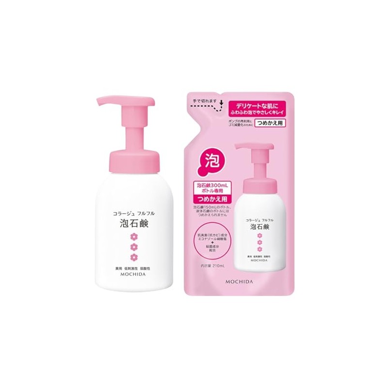 [Main Body + Refill] Collage Full Fluffle Foam Soap, Pink,