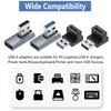 YUNKOZAND 90 Degree USB 3.1 Adapter, Right Angle USB A