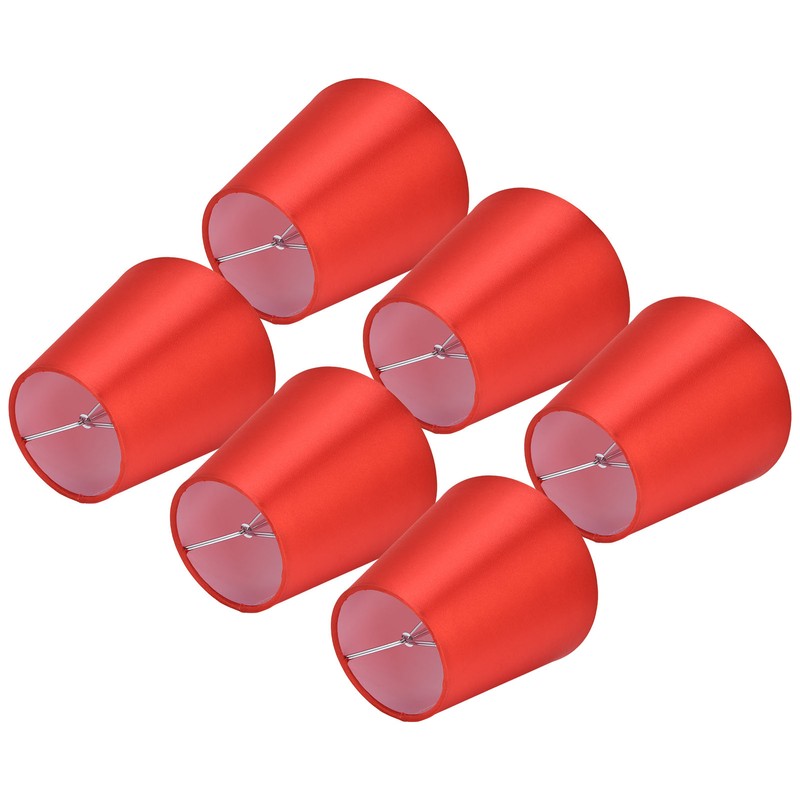 6PCS E14 Lamp Shade Fabric Lampshade Table Lamp Ceiling Lamp