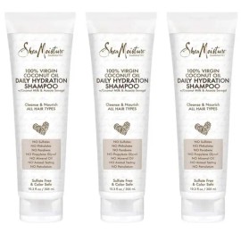 Shea Moisture Shampoo Coco 100% Virgen · Kit De 3 Piezas