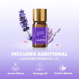 Shower Steamers Aromatherapy 14 Pack- Lavender & Rose Shower Bombs and 5ml Natural Lavender Essential Oils, Spa Self Care Gifts for Mom Wife, Christmas gifts for Women Men, Cadeau Pour Femme