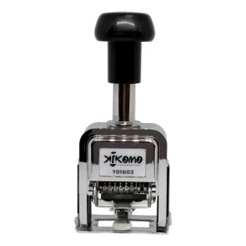 Foliador Automático 6 Dígitos Tinta Negra Cuerpo Metálico                                                                                             