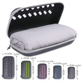 Eono Microfibre Towel, Perfect Sports, Travel, Beach Towel, Fast Drying - Super Absorbent - Ultra Compact. Great for Camping, Gym, Beach, Swimming, Backpacking