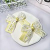 Floral Lace Ribbon Clips, Set of 2, Yellow