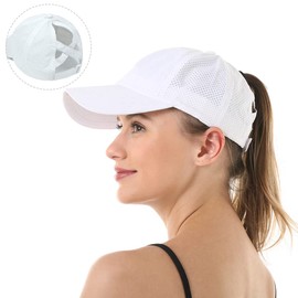 Baseball Cap Mens Embroidery Classic Washed Vintage Dad Cap Adjustable Summer Sun Unisex Quick Dry Hat Fashion Breathable Sports Running Climbing Hiking White