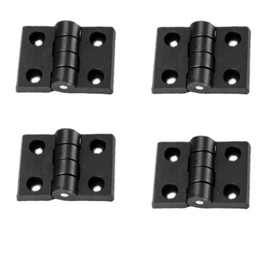 Pack of 4 Hinges for Cabinet Doors, Nylon Hinge, 30 mm x 40 mm Hinge, Noise Reducing Door Hinges for Fixed Room Doors, Cupboard, Window