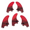 UPSURF Surfboard Fin Double Tabs K2.1 Size 5 Fins 5-Piece