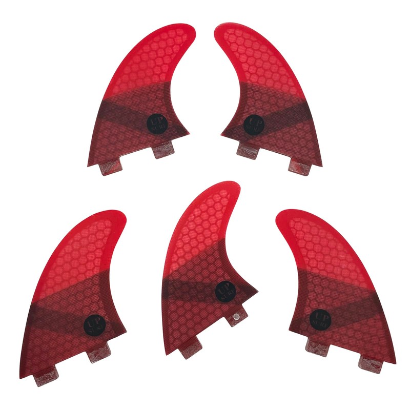 UPSURF Surfboard Fin Double Tabs K2.1 Size 5 Fins 5-Piece