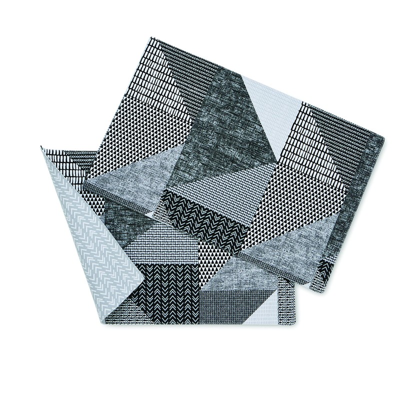 Catherine Lansfield Dining Larsson Geo Cotton 30x46 cm Placemat Pair
