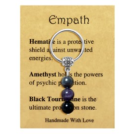 yfstyle New Beginnings Farewell Gifts for Coworkers Stress Relieve Anxiety Keychains Going Away Gifts Keyring for Women Men Empath Keychain