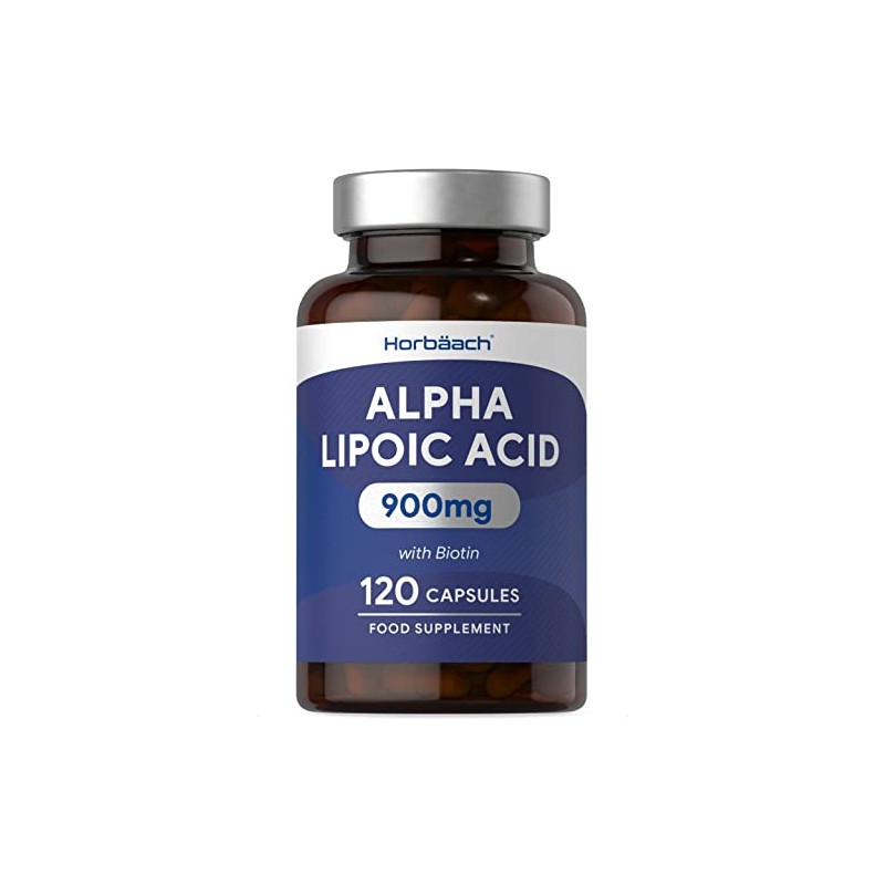 Alpha Lipoic Acid ALA Supplement 900mg | 120 Capsules |