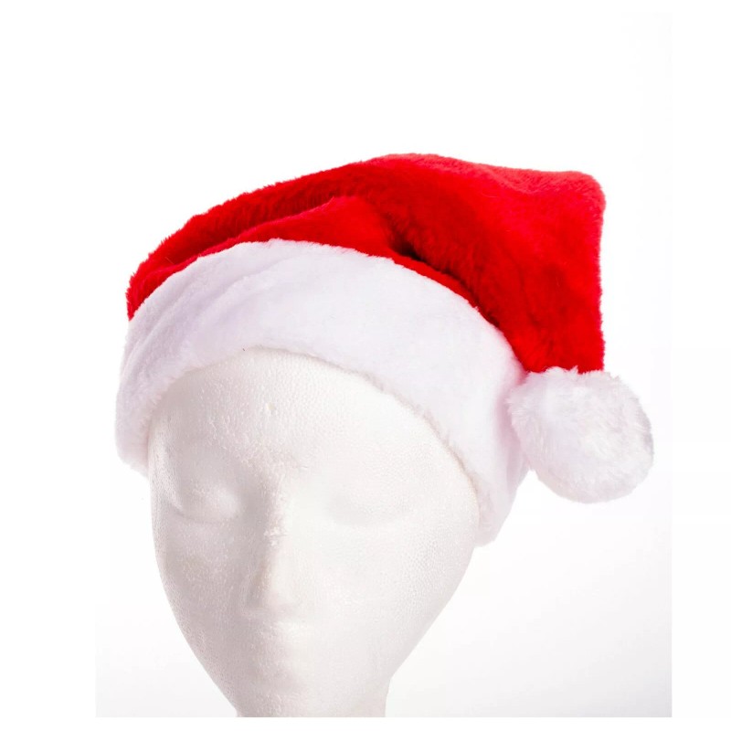 Hayes Specialties Corporations Christmas Santa Hat. Red White Plush Santa