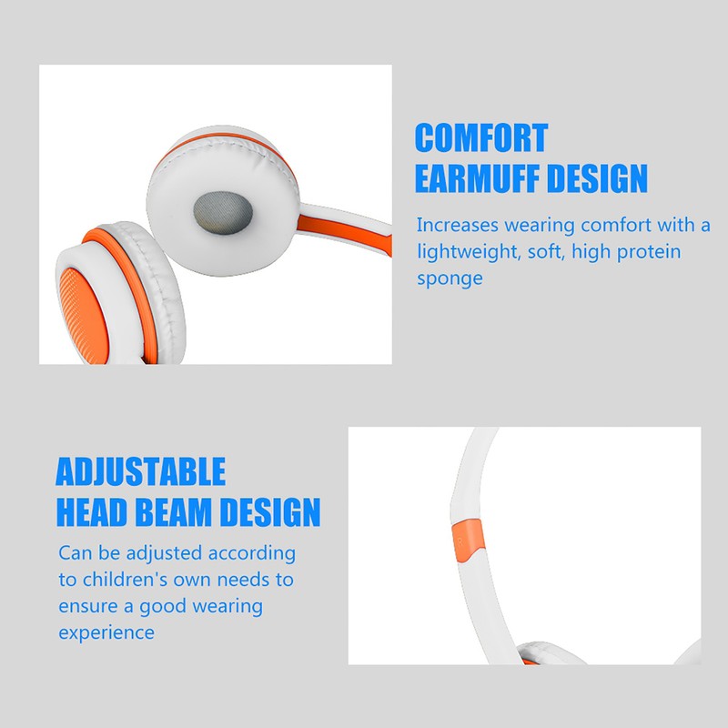Kids Headphones with 85dB Volume Limited Hearing Protection Wired headphones
