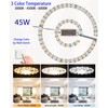 45W LED Close to Ceiling Flush Mount Fan Fandelier Retrofit