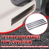 Yinanlutos Inner Door Panel Strip Trim Cover Compatible with Hummer