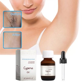 JHKED Cyperus Oil - 60ml Natural Cyperus Rotundus For Hair Removal, Moisturizing & Soothing Cyperus Oil For Reducing Body Hair Growth, Ideal for All Skin Types
