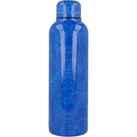 CARTOON Sonic Stainless Steel Thermos Flask, 515 ml, Double-Walled Insulated Flask with BPA-Free Reusable Stainless Steel Screw Cap