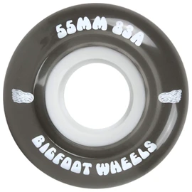 Bigfoot Wheels Bigfoot Skateboard Wheels 55mm 83A Soft Cruiser Filmer Wheels Black (Set of 4)