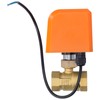 DN20 Professional 2 Way Electric Ball Valve DC12/24V 2‑Wire Brass