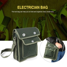 Electrician Tool Pouch, Electrician Bag, with One Small Front Pockets, for Hold and Organize Many Small Tools.