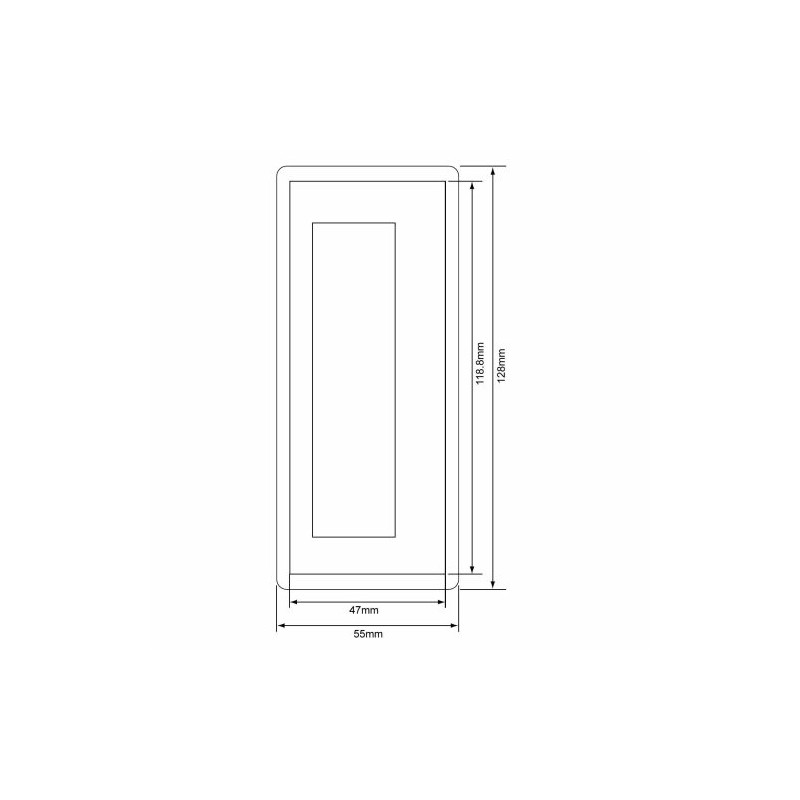 5 Jumbo Blank Photo Fridge Magnet 119 x 47 mm