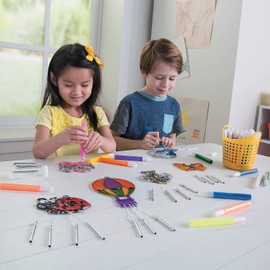 Fun Express Suncatcher Paint Pens Bulk Kit - 24 Colors, Set of 72 Markers - DIY for Kids and Classroom Supplies