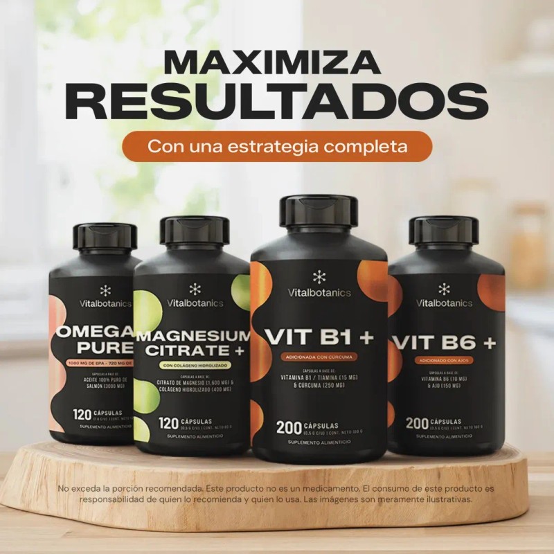 Vital Botanics Cúrcuma Cápsulas 250mg Vitamina 200 Vit Energía Metabolismo