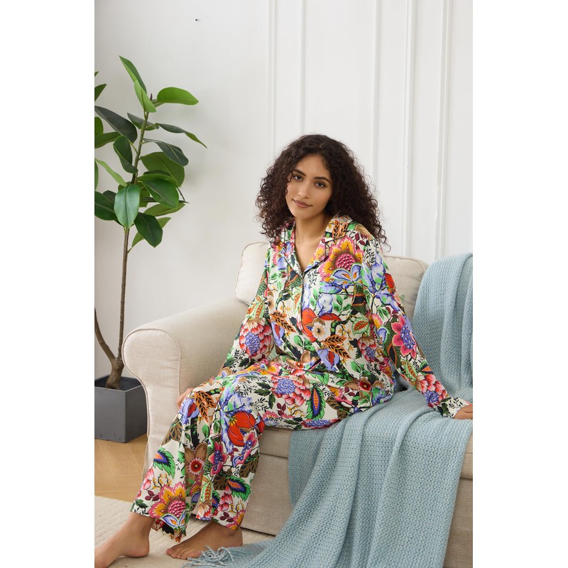YiNi LuLu Womens Pajamas Set 2 Piece Long Sleeve Sleepwear