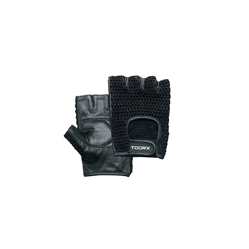 Weight lifting gloves - leather/mesh