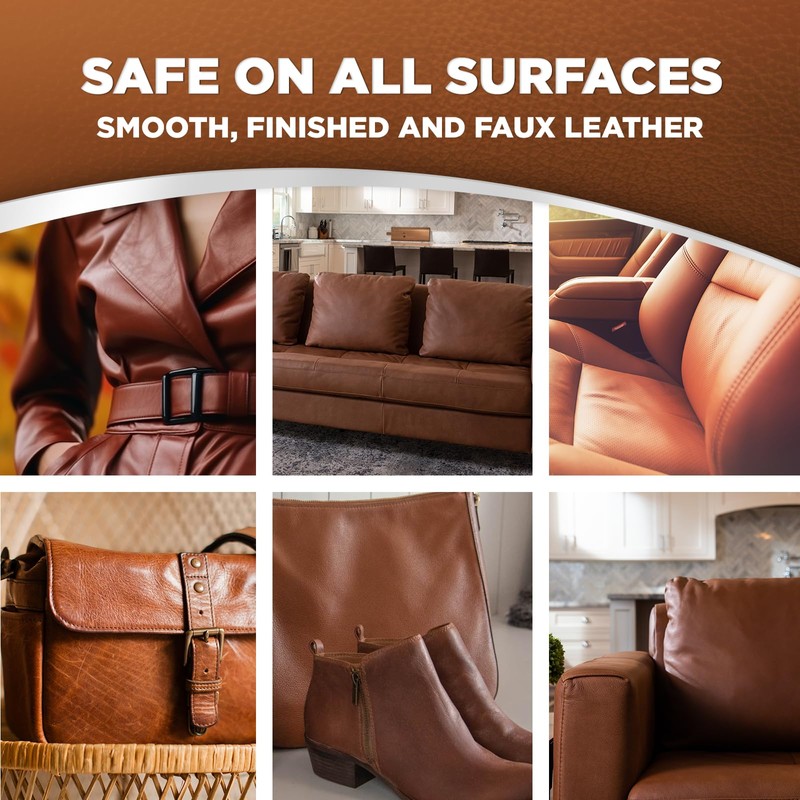 Weiman Leather Cleaner & Conditioner Wipes With UV Protection, Prevent