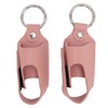 2pcs Asthma Inhaler Holder Portable Storage Protective PU Leather Asthma