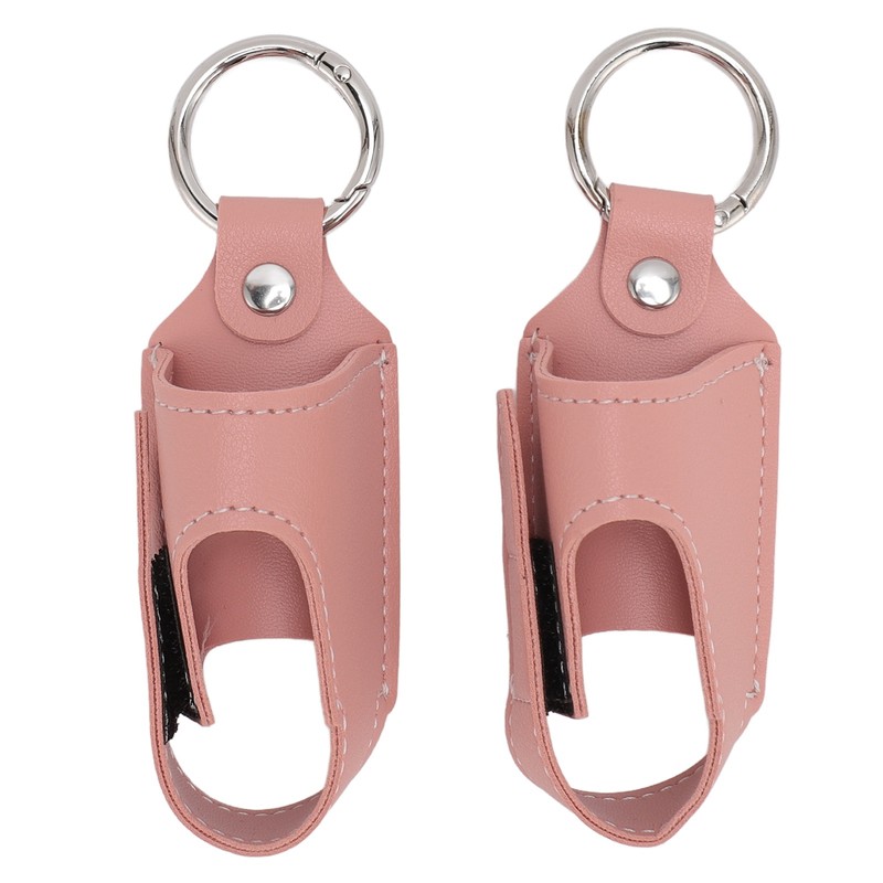 2pcs Asthma Inhaler Holder Portable Storage Protective PU Leather Asthma